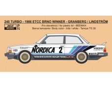 Decal – Volvo 240 Turbo - 1986 ETCC Volvo Europe Dealer Team 1/24